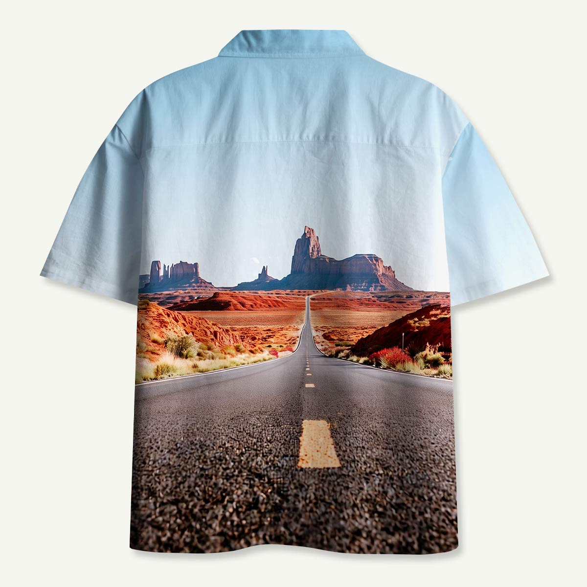 Desert Highway Hawaii Button Up Pocket Shirt