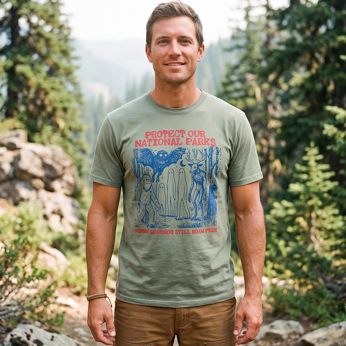 Cryptid National Parks Protect Our Parks T-Shirt