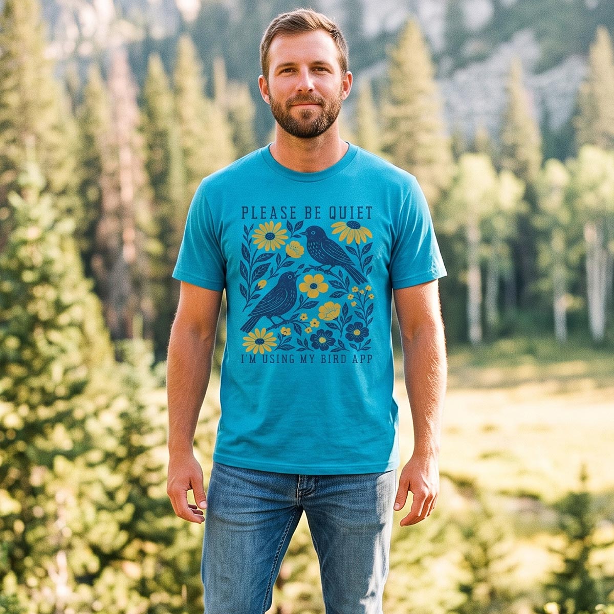 Please Be Quiet I'm Birdwatching T-Shirt