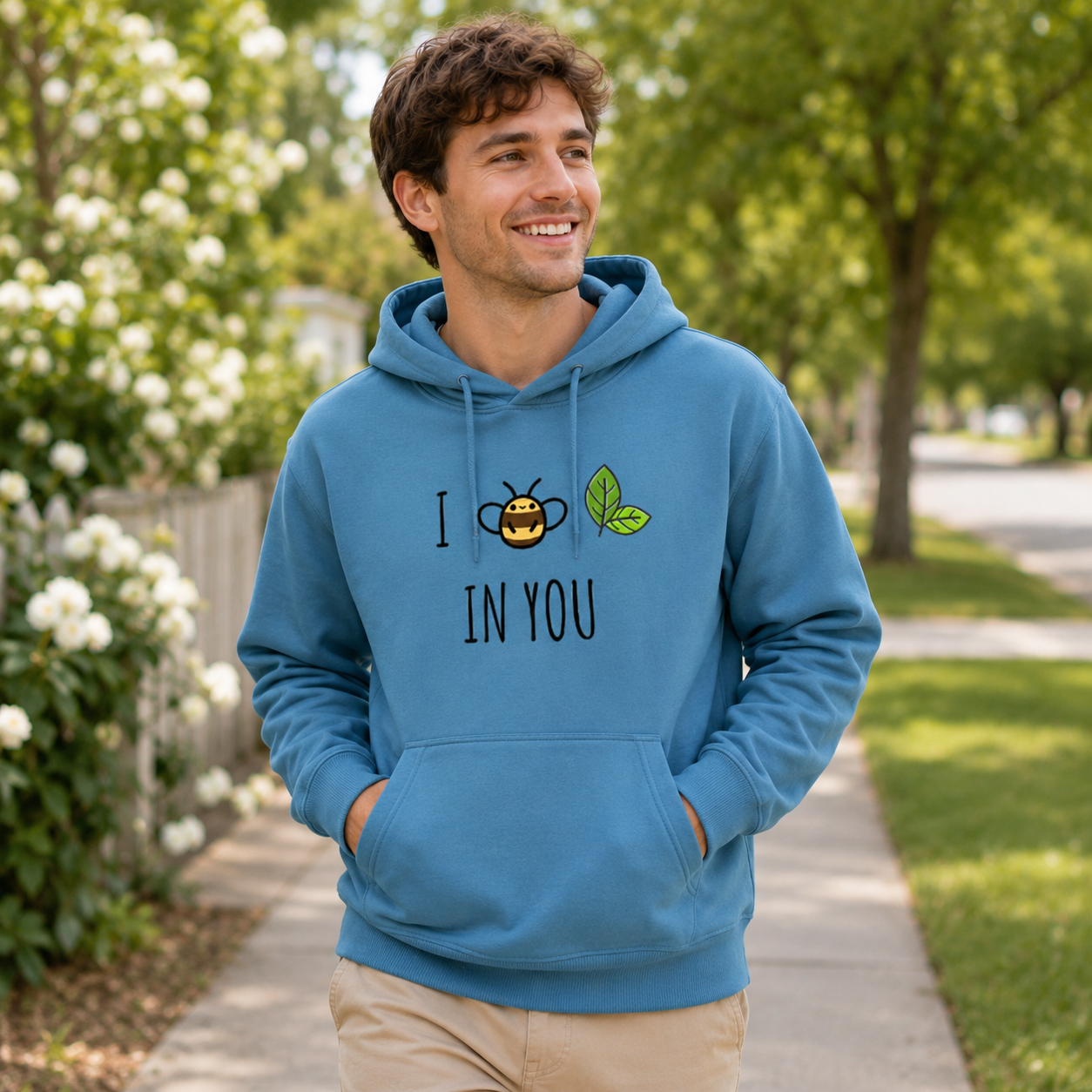 Bee Leaf Pun “I Believe in You” Hoodie