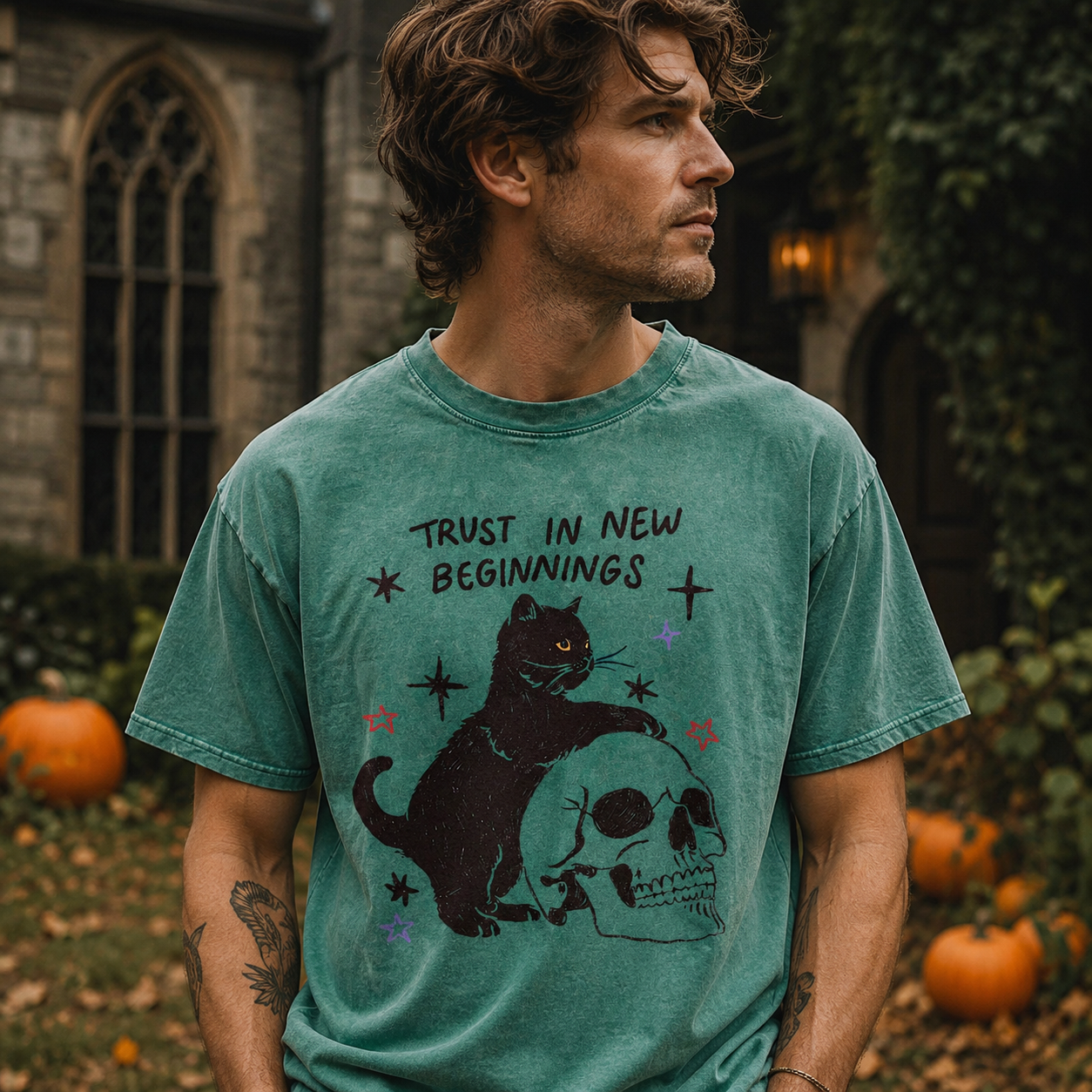 Trust in New Beginnings Washed T-Shirt