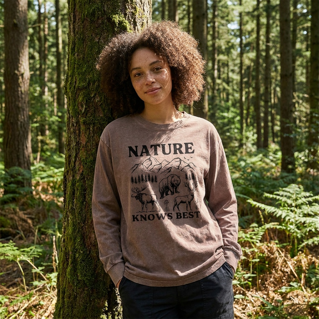 Nature Knows Best Washed Long Sleeves