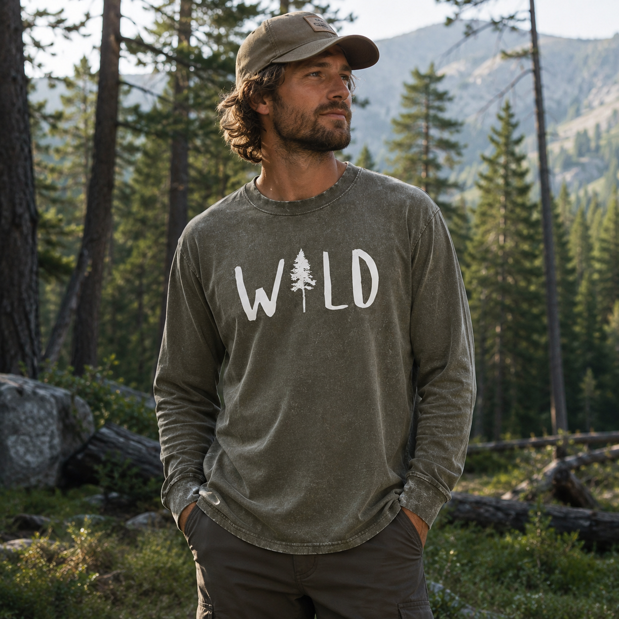 Stay Wild Washed Long Sleeves
