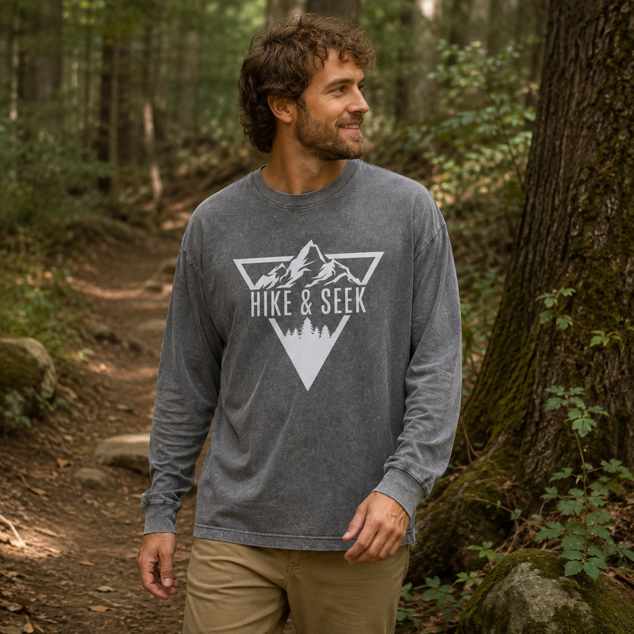 Hike and Seek Washed Long Sleeves