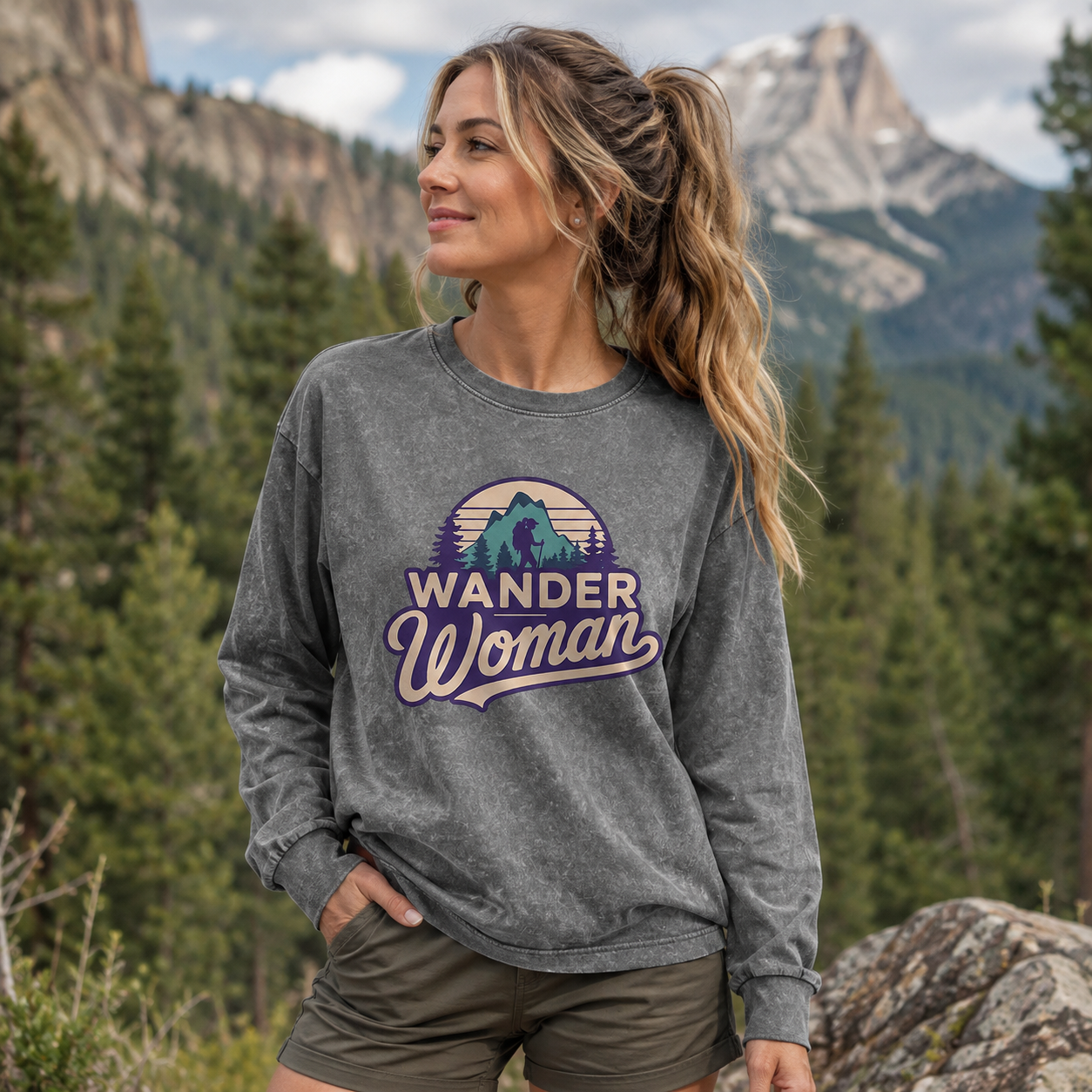 Wander Woman Mountain Trail Washed Long Sleeves