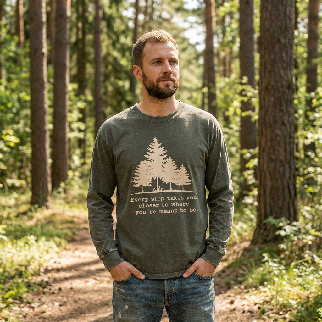 Every Step Leads You Home Washed Long Sleeves