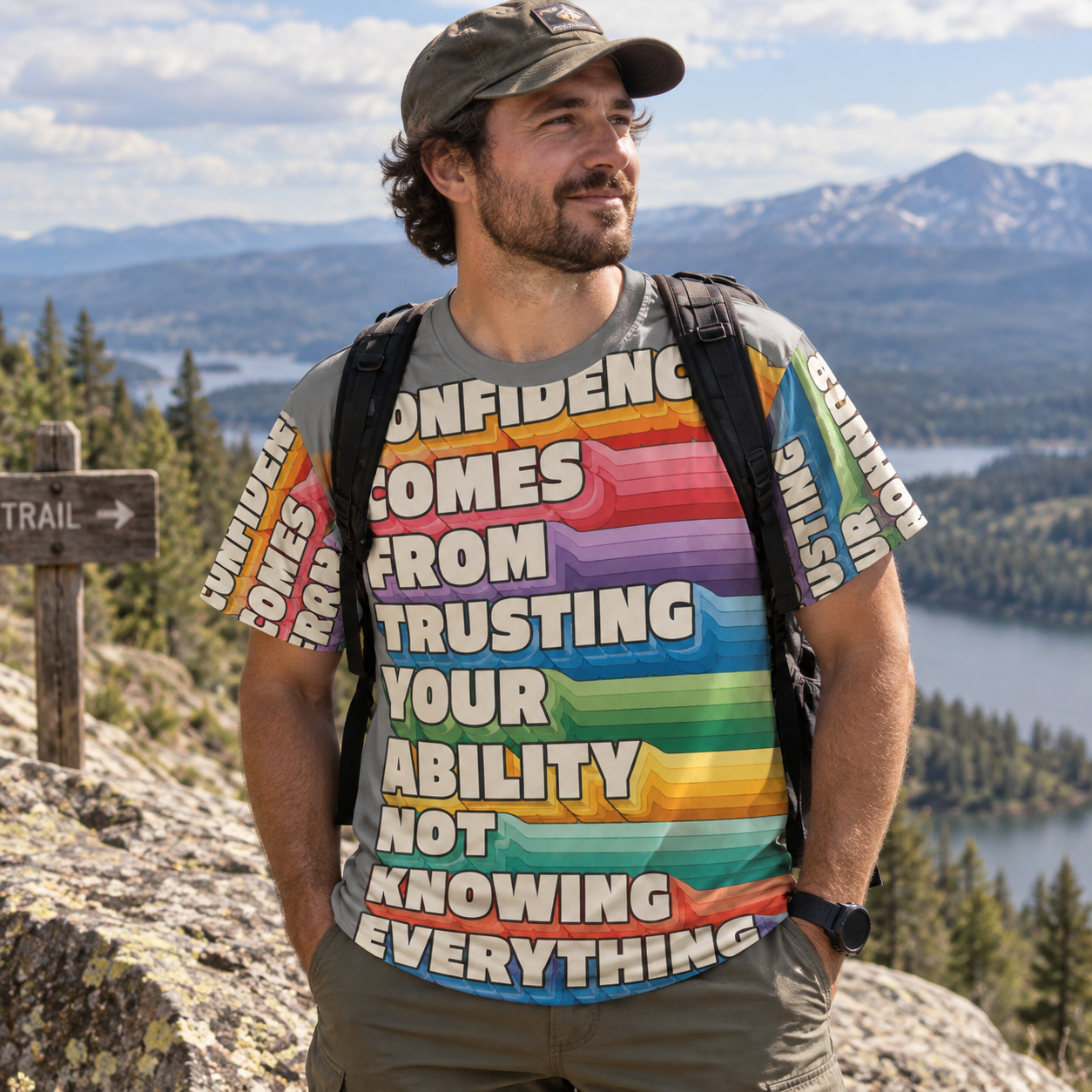 Confidence Comes From Trusting Your Ability Premium Pure Cotton Tee