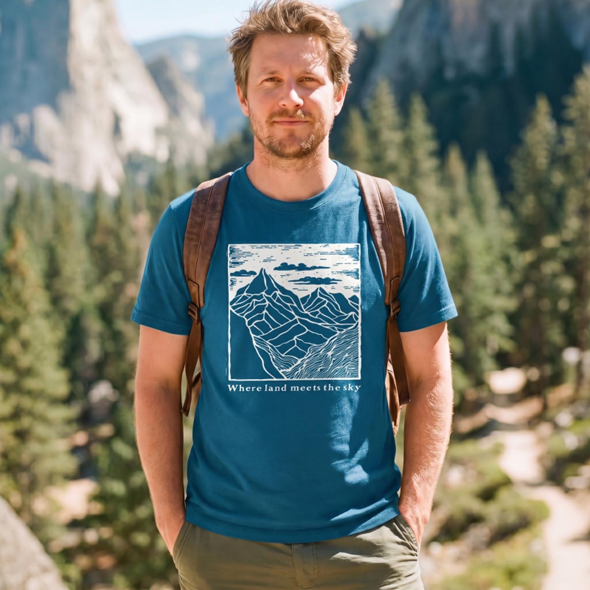 Land Meets Sky Mountain T‑Shirt