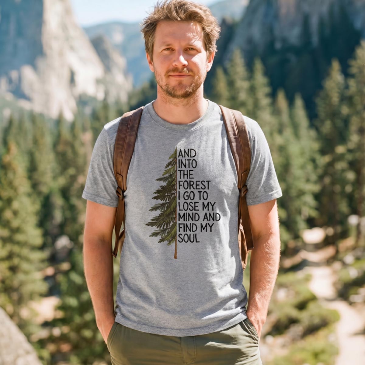 Into the Forest Tree Quote T-Shirt