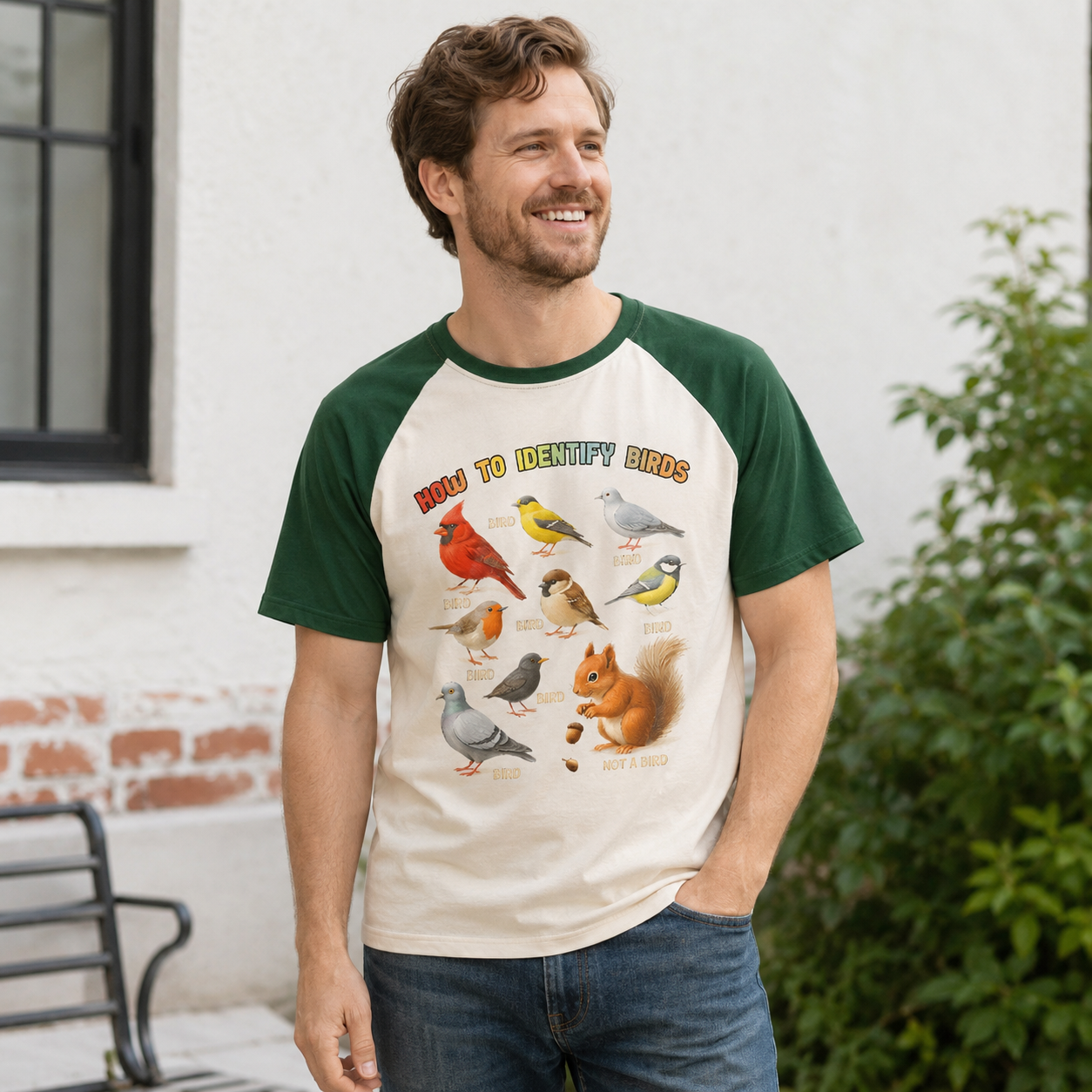 How to Identify Birds Raglan T-Shirt