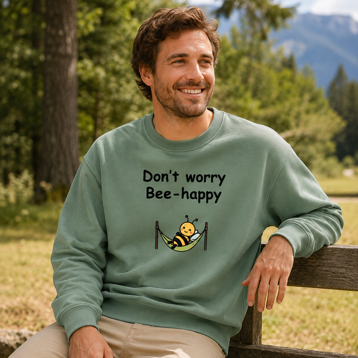 Don’t Worry Bee Happy Hammock Sweatshirts