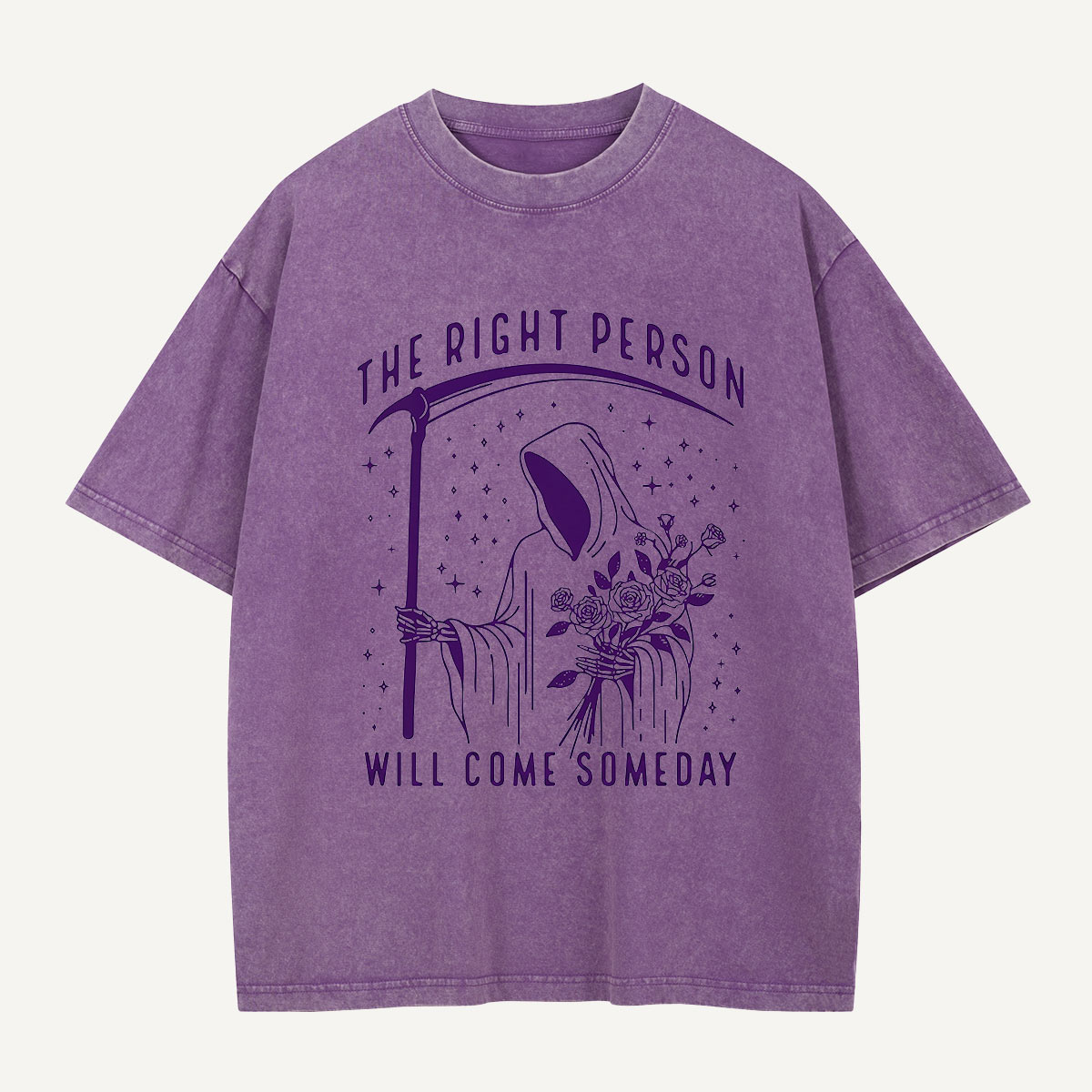 The Right Person Will Come Someday Washed T-Shirt