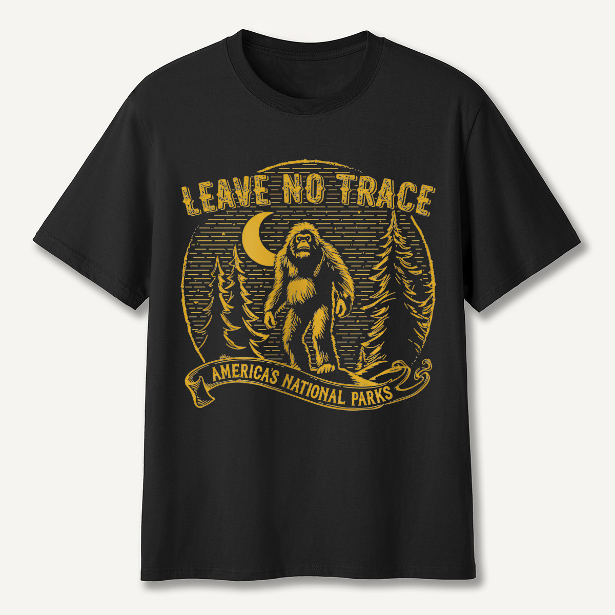 Denali National Park Bear Alaska Badge T-Shirt