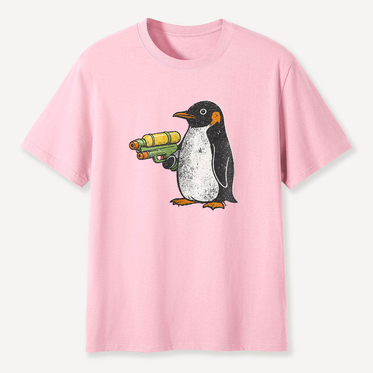 Flight Was Never An Option Water Gun Penguin T-Shirt