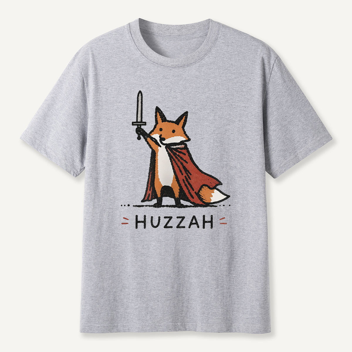 Huzzah Fox Knight T-Shirt