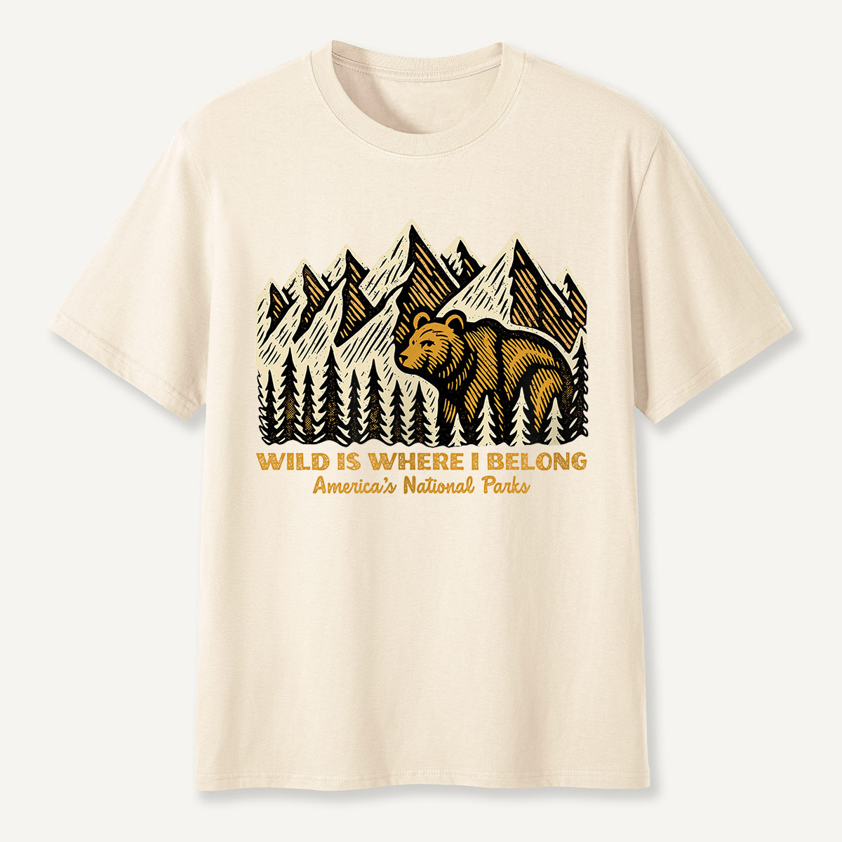 Wild Is Where I Belong Bear Mountains T-Shirt