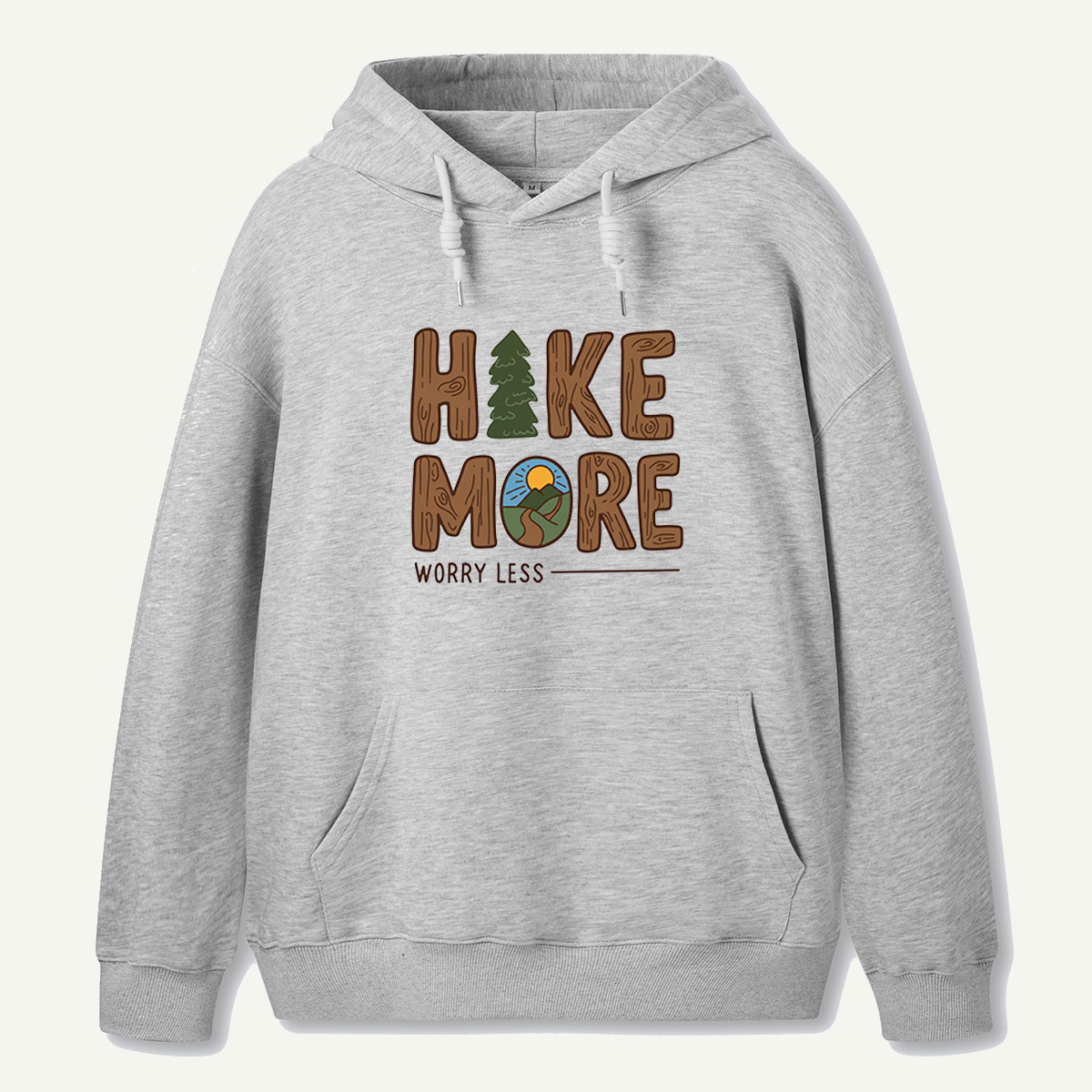 Hike More Worry Less Trail Badge Hoodie