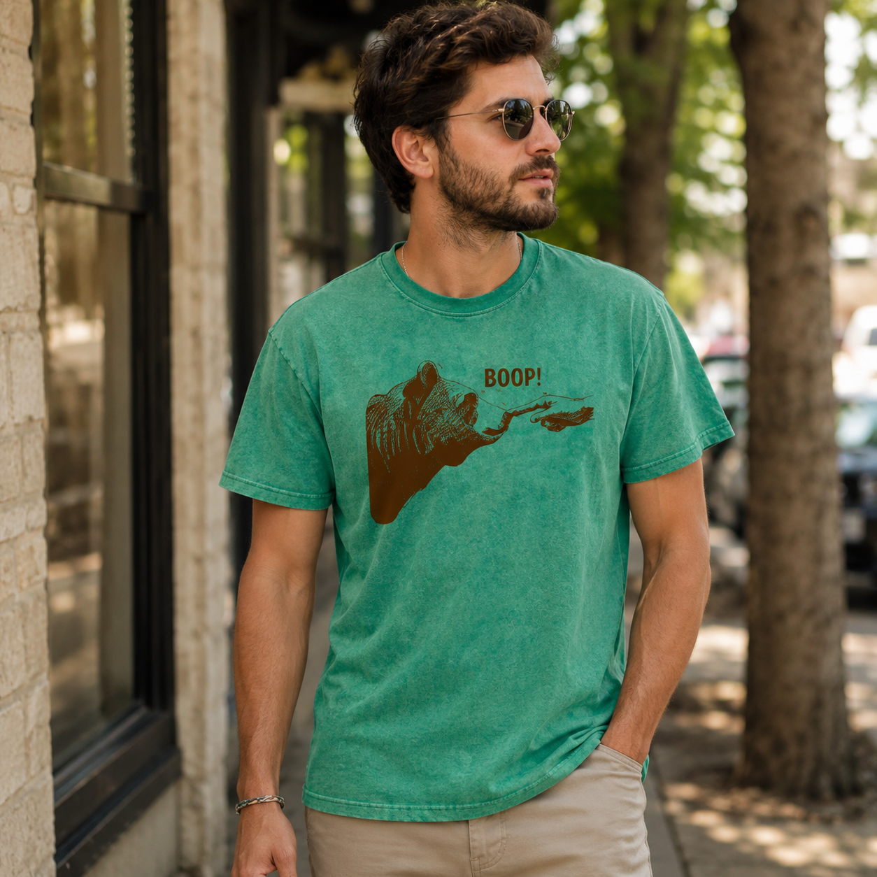 Boop Bear Nose Washed T-Shirt