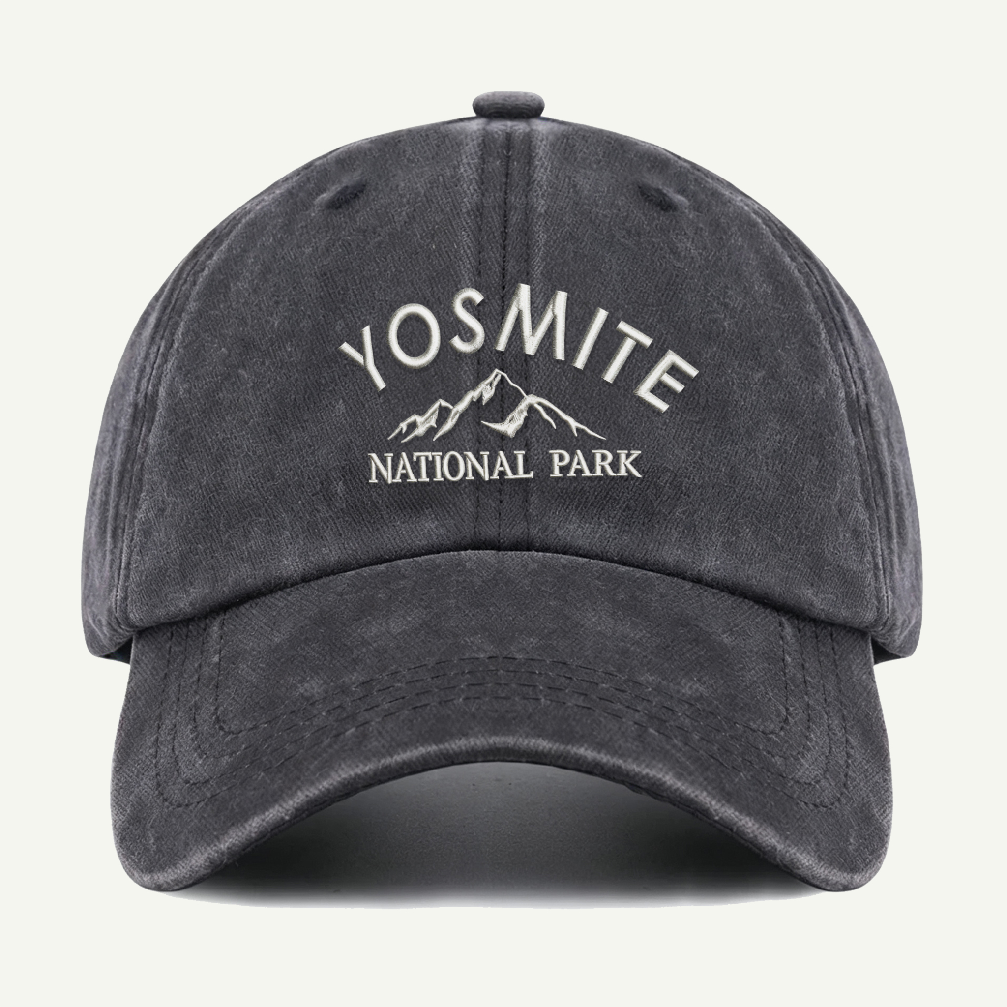 Yosemite National Park Mountain Washed Embroidered Hat