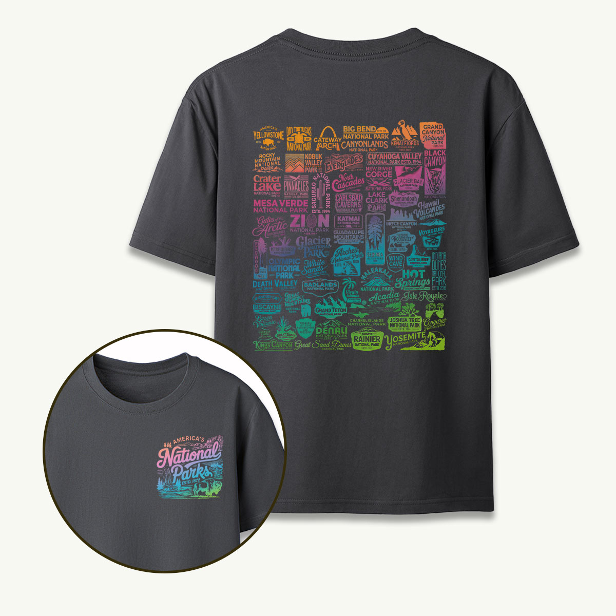 Vintage National Park Traveler Camping T-Shirt