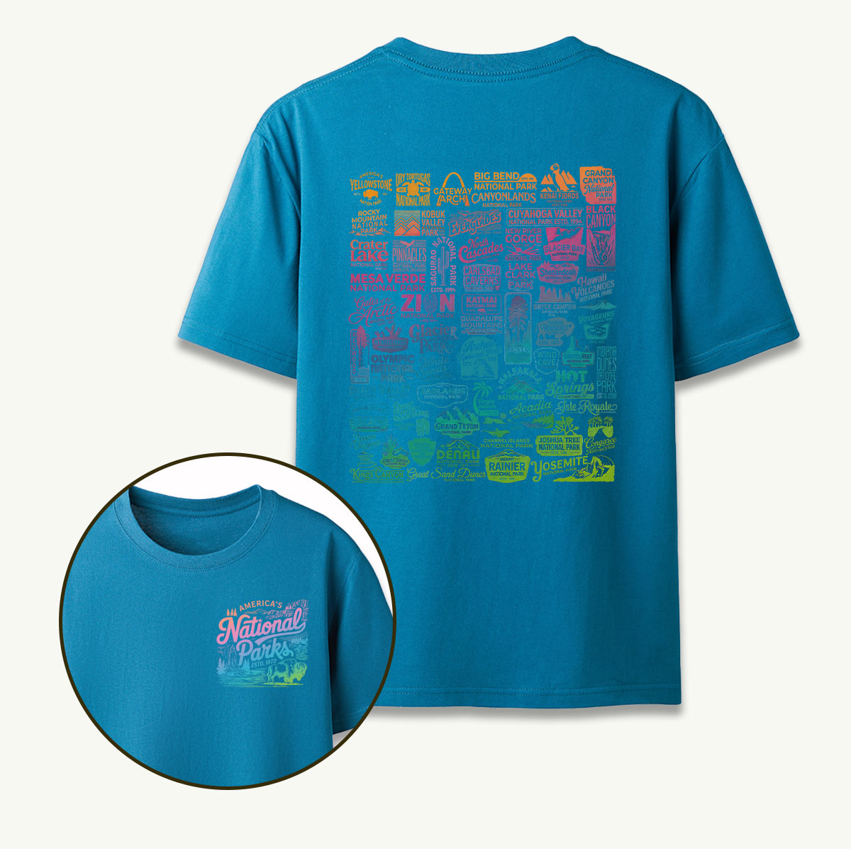 Vintage National Park Traveler Camping T-Shirt