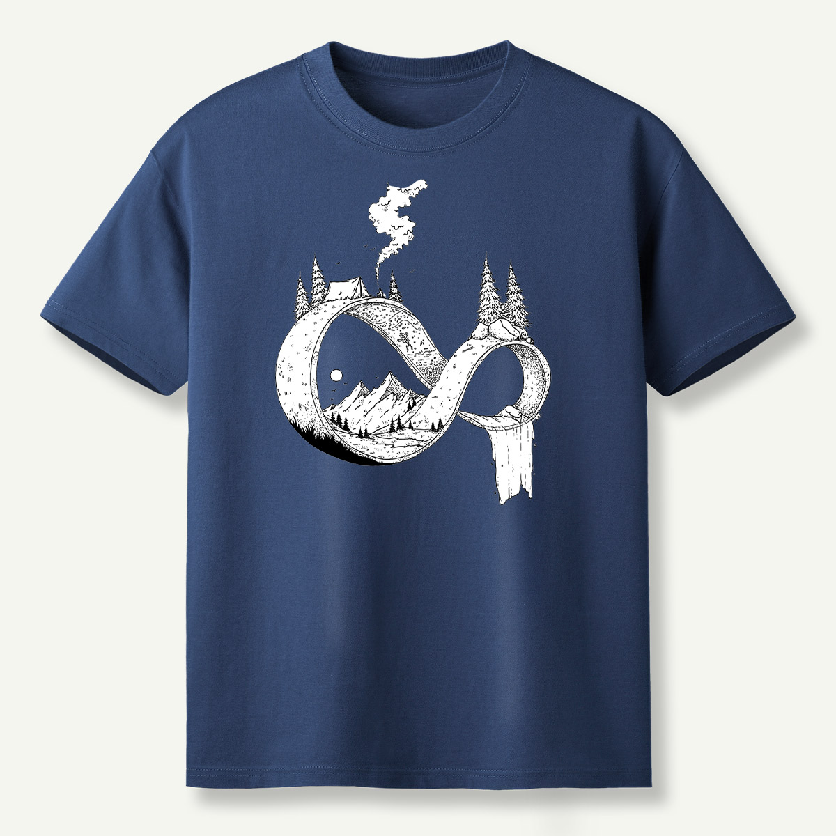 Infinity Wilderness Deer Forestscape T-Shirt
