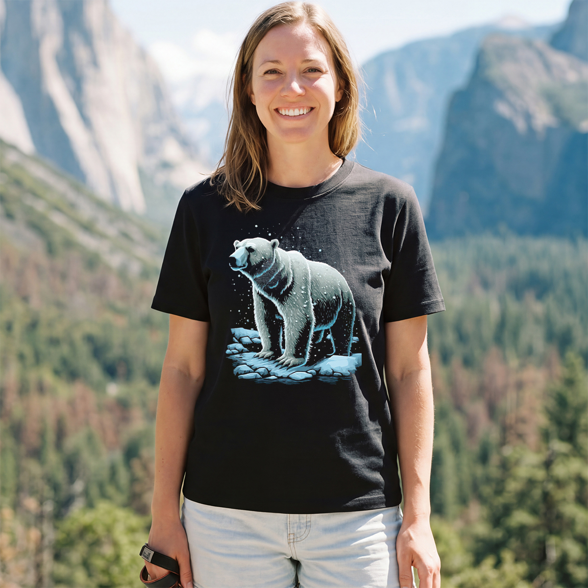 Polar Bear In The Snow T-Shirt