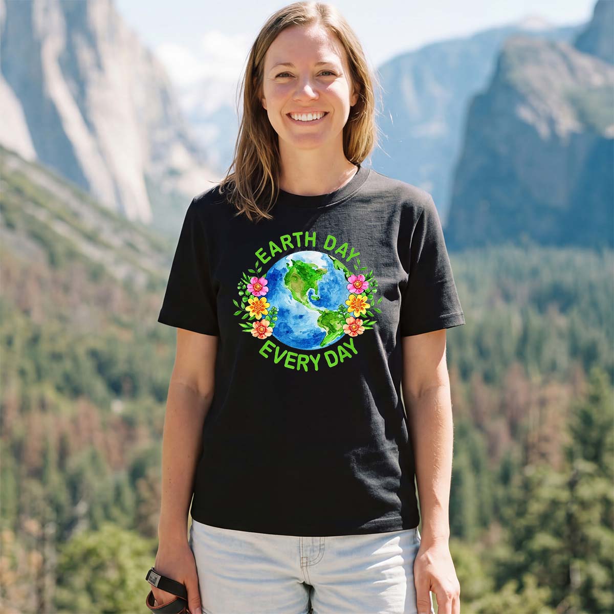 Sustainable & Cute Earth Day Every Day T-Shirt