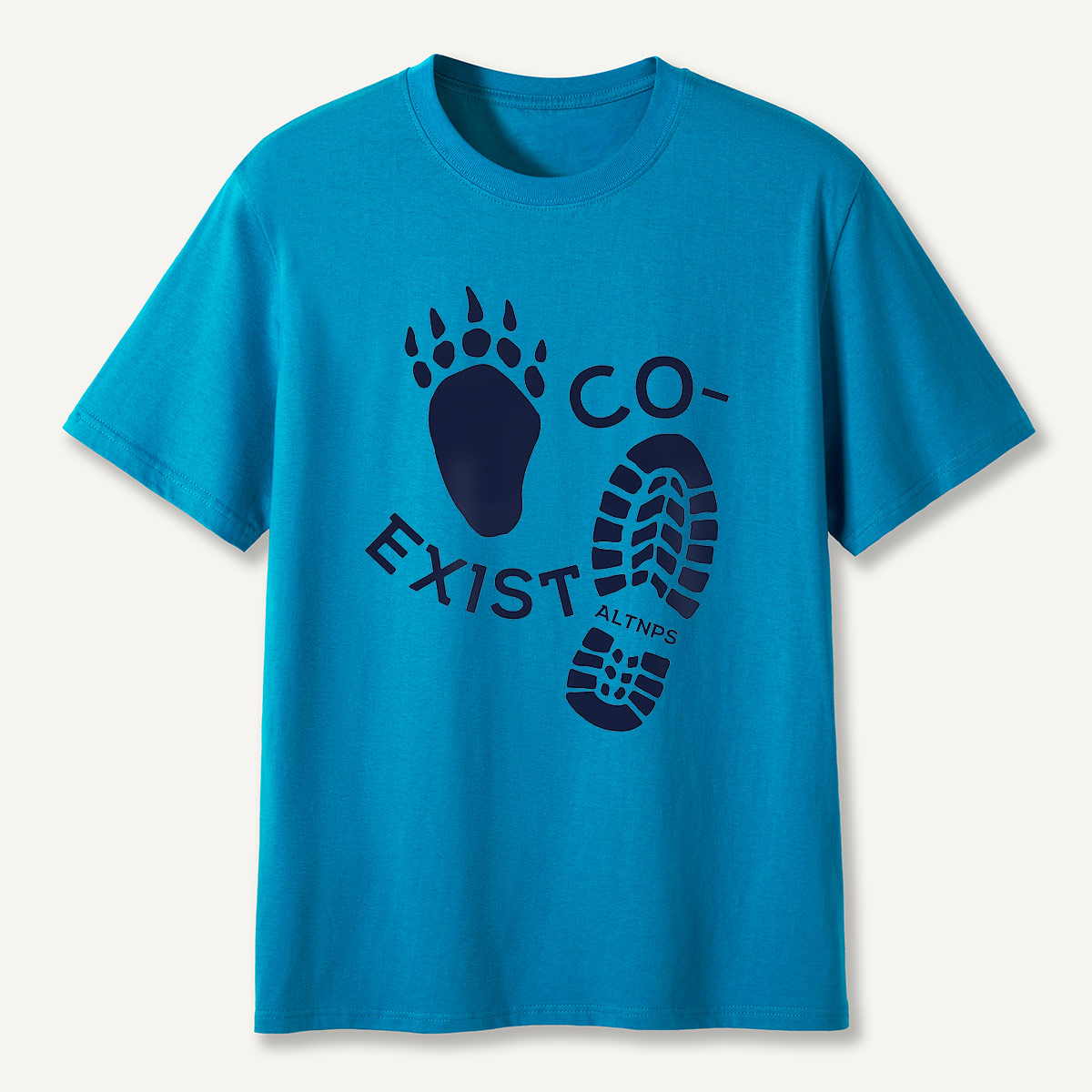 Co-Exist Bear Track and Boot Print T-Shirt