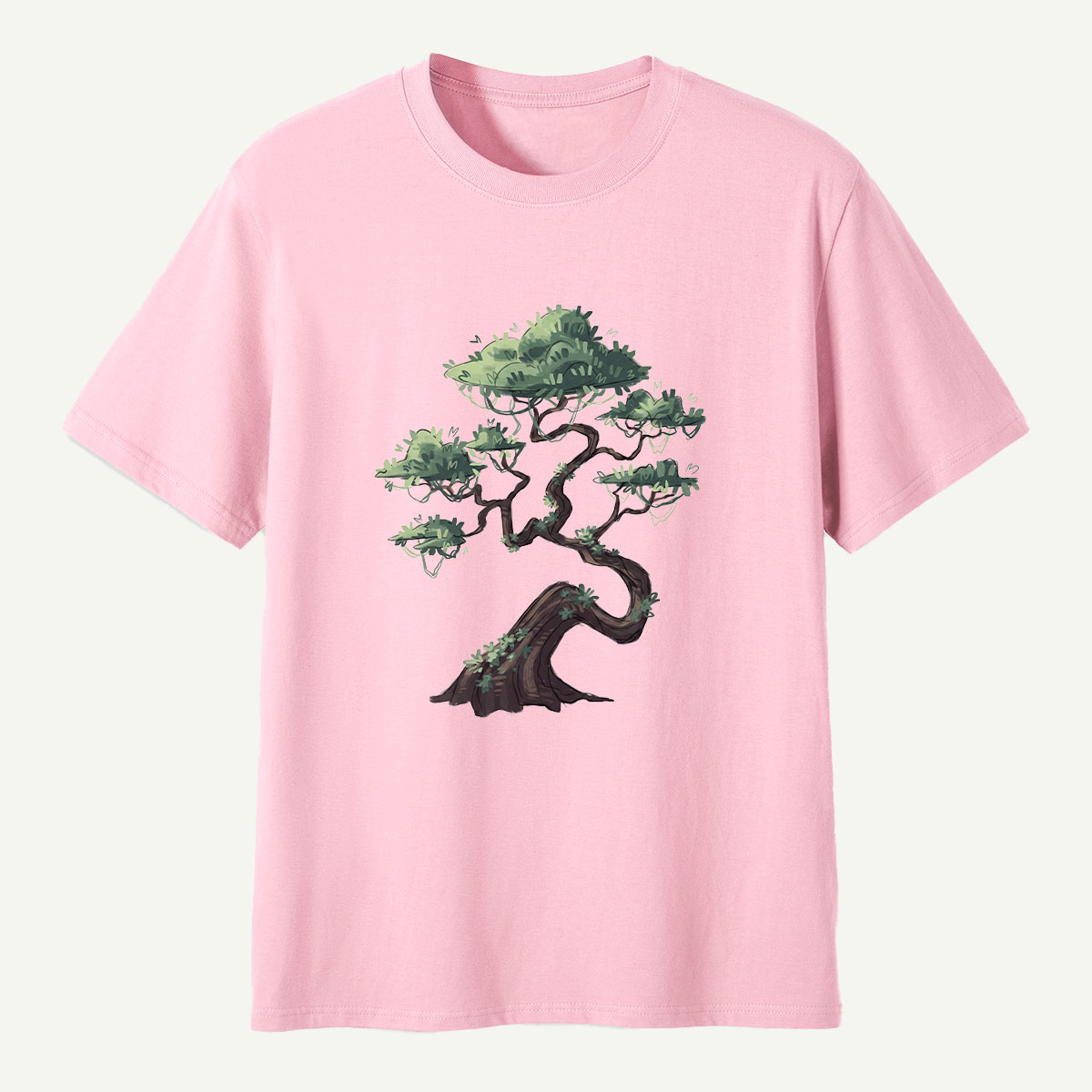 Windswept Pine Tree Ink Art T-Shirt