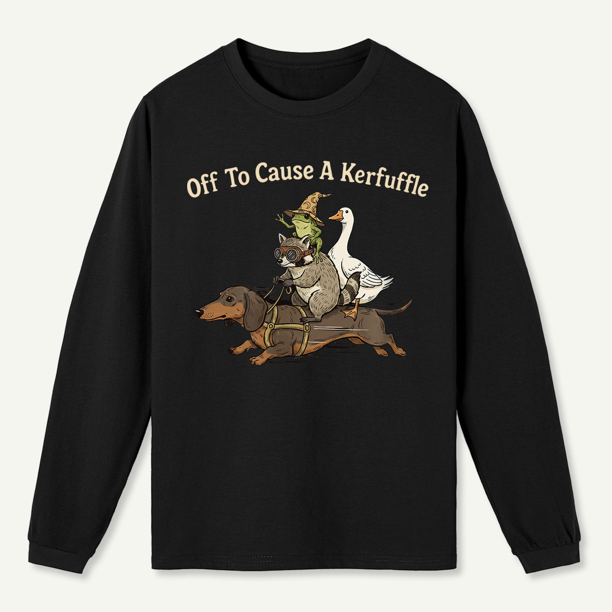 Off To Cause A Kerfuffle Long Sleeve T-Shirt