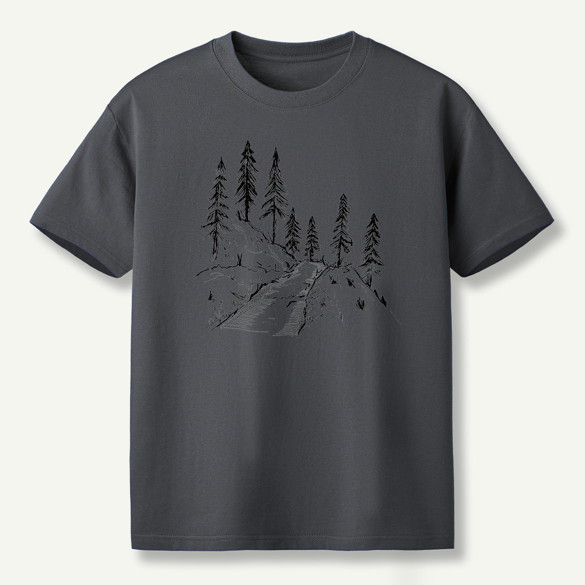 Pine Forest Ridge Sketch T-Shirt