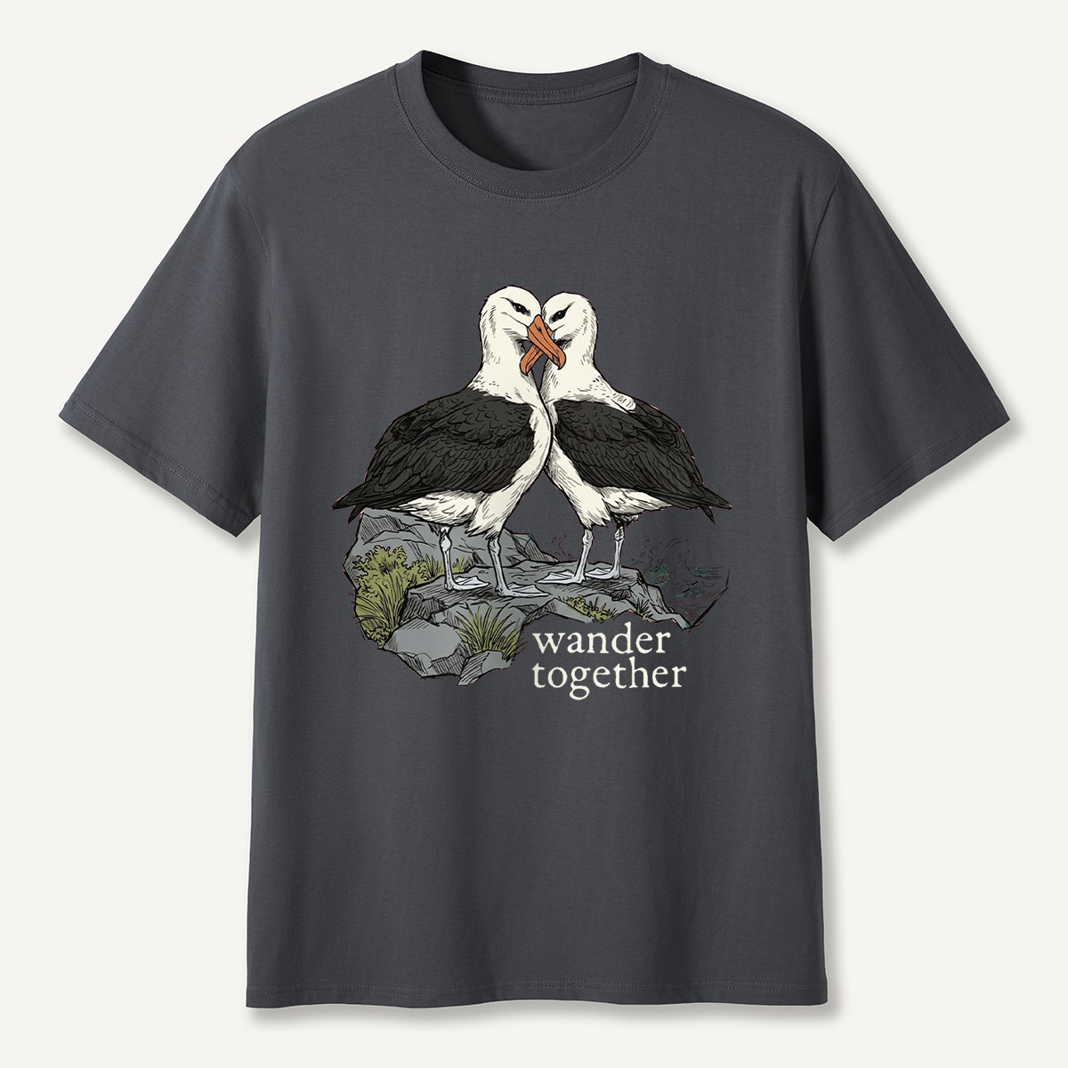 Two Seabirds Wander Together T-Shirt