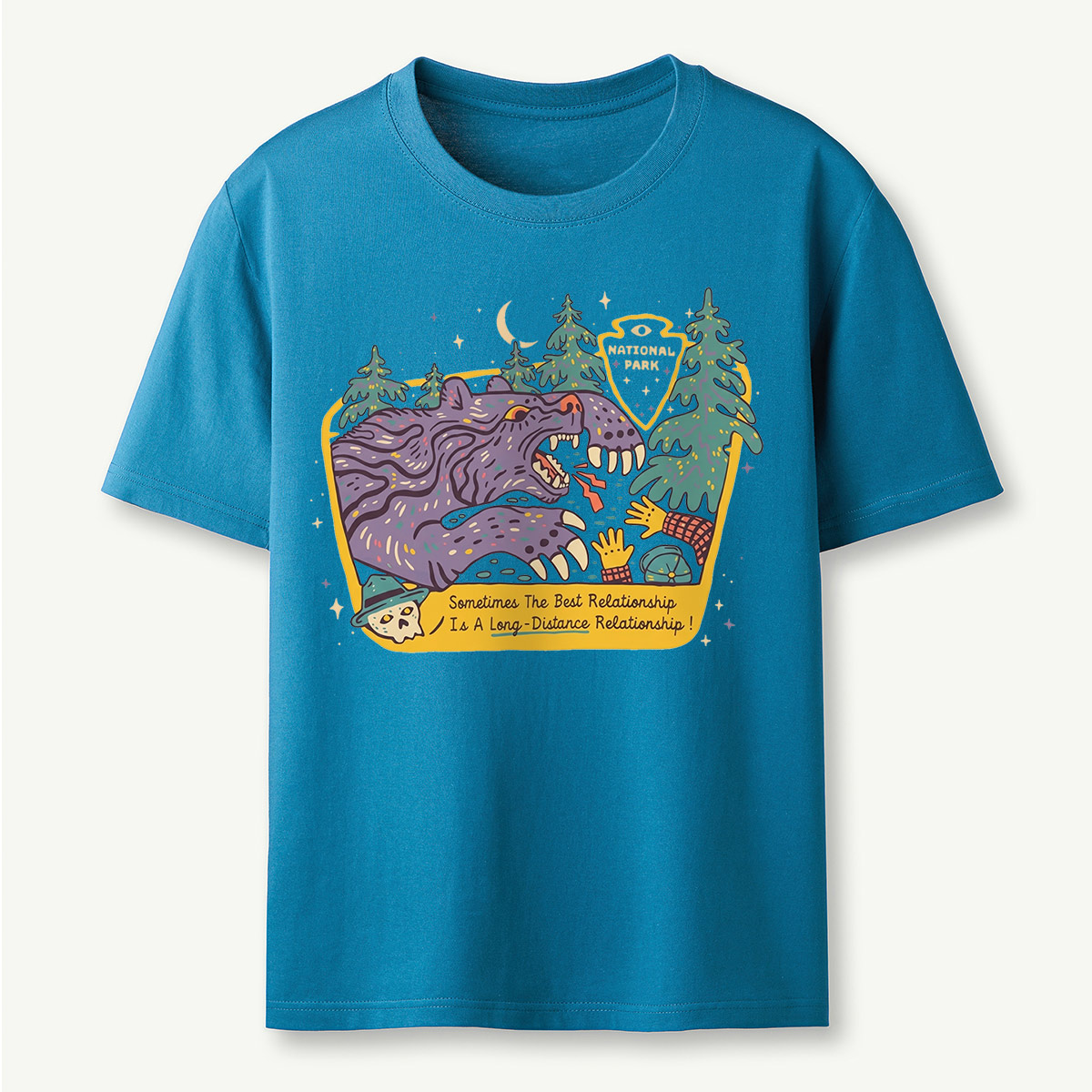 Vintage Bear Forest Nation Park After Dark T-Shirt