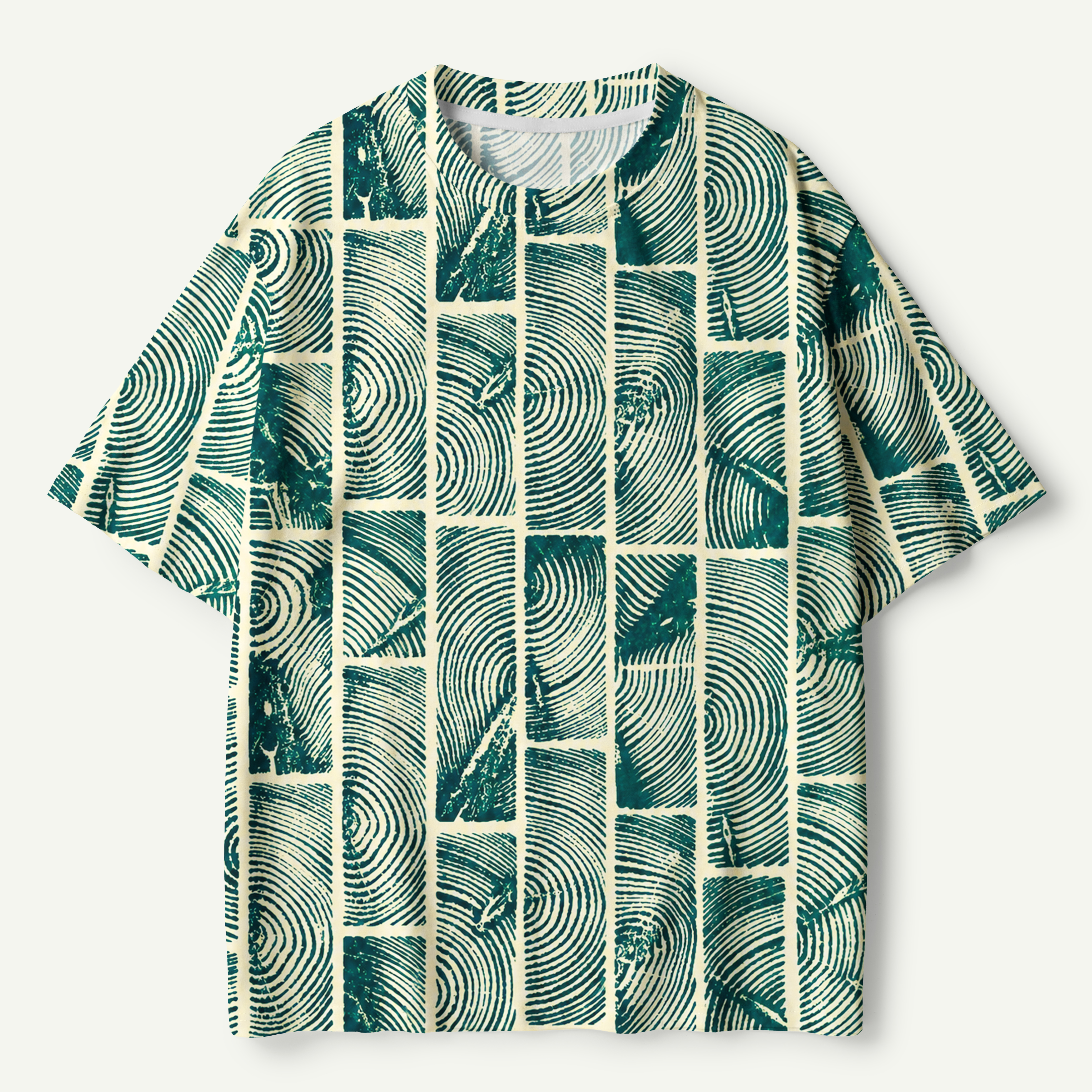 Woodland Grain Patchwork Premium Pure Cotton Tee