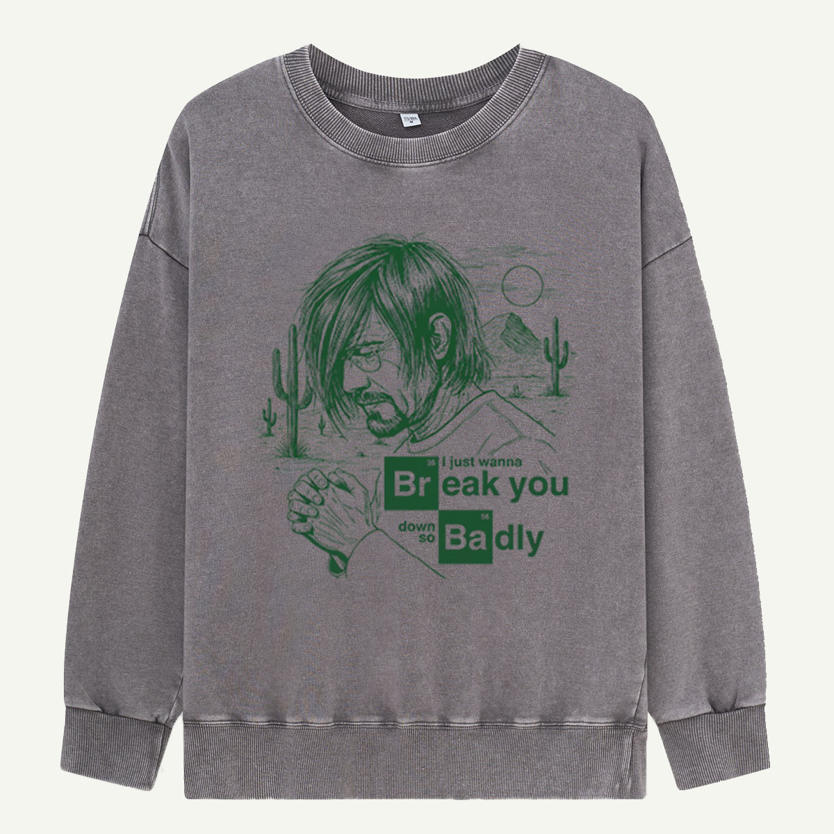 Can You Not Desert Mood Sketch Washed Sweatshirts