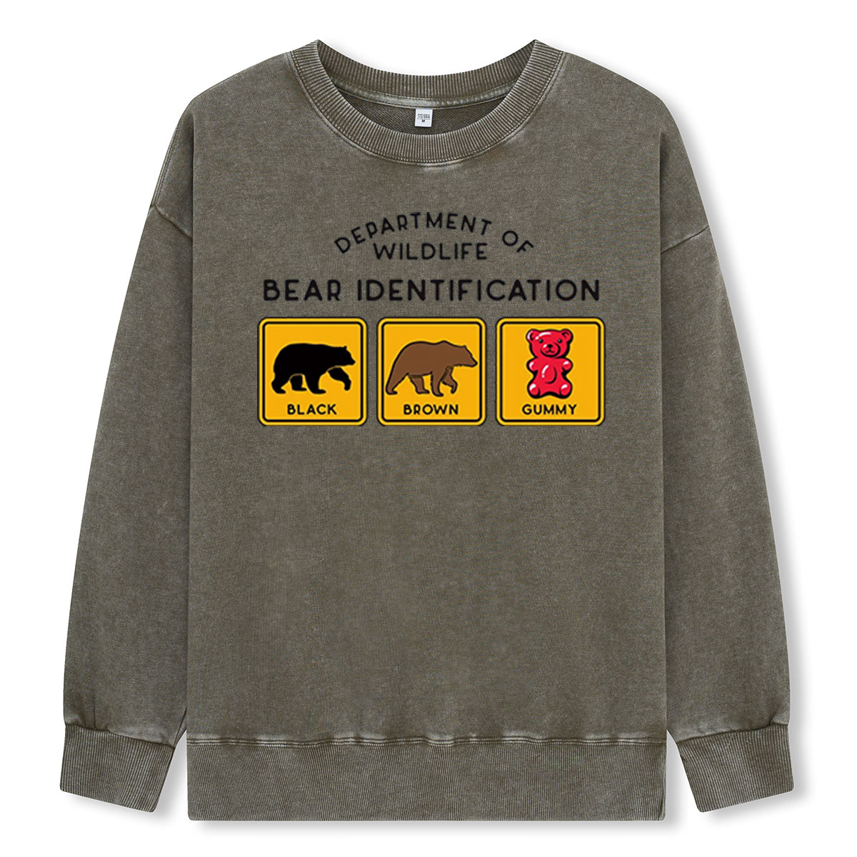 Bear Tee Cotton Classic Washed Sweatshirts