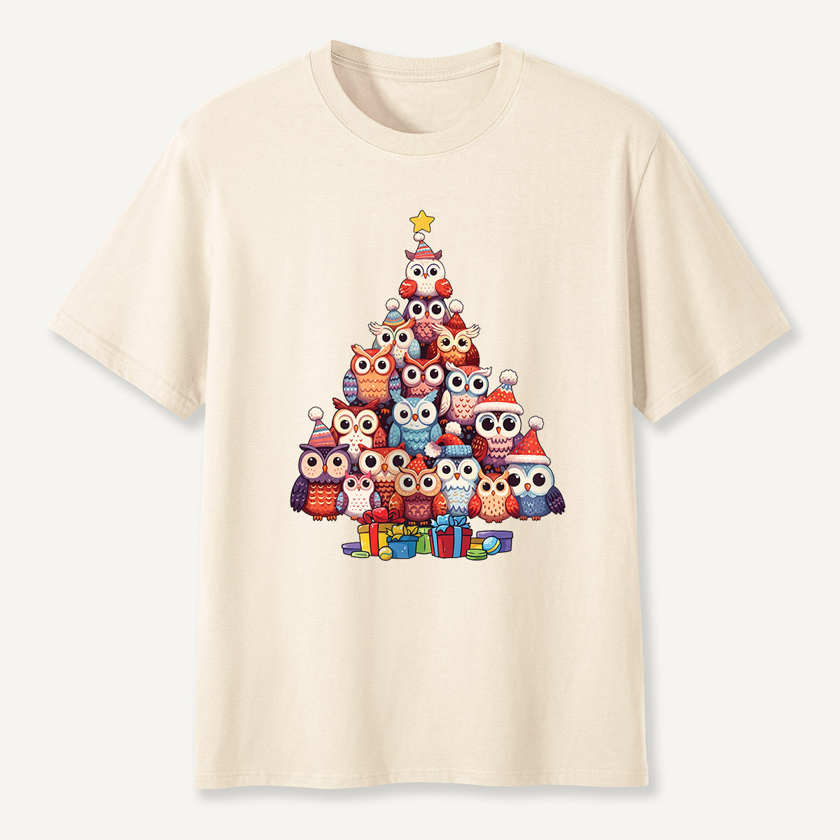 Owl Christmas Tree T-Shirt
