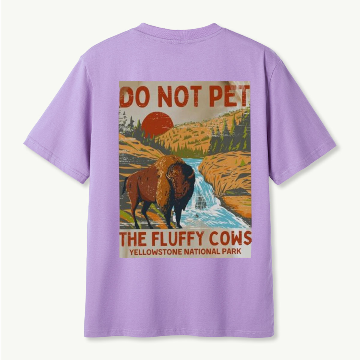 Do Not Pet The Fluffy Cows Yellowstone Bison T-Shirt