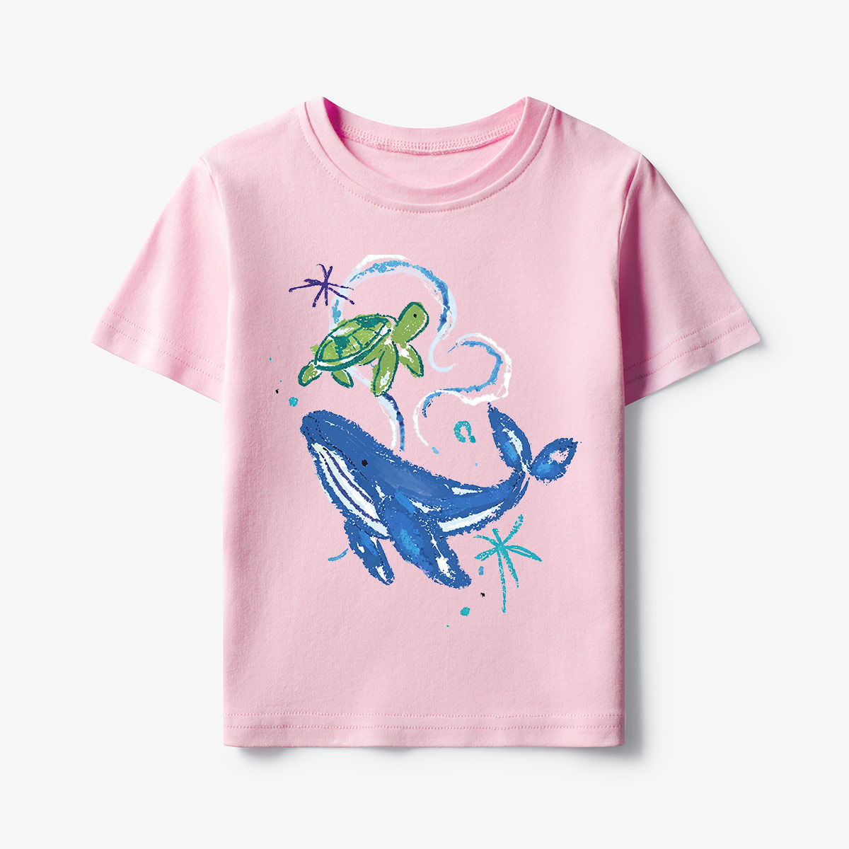Whale and Turtle Ocean Friends Kids T-Shirt