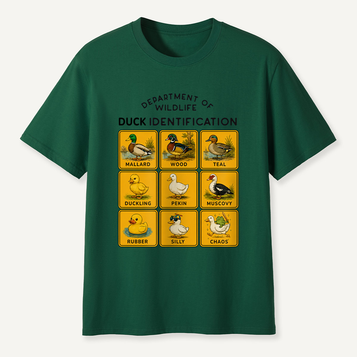 Department of Wildlife Duck Identification T-Shirt