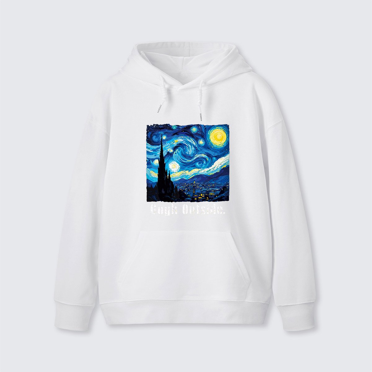 Swirl Night Sky Gogh Outside Hoodie
