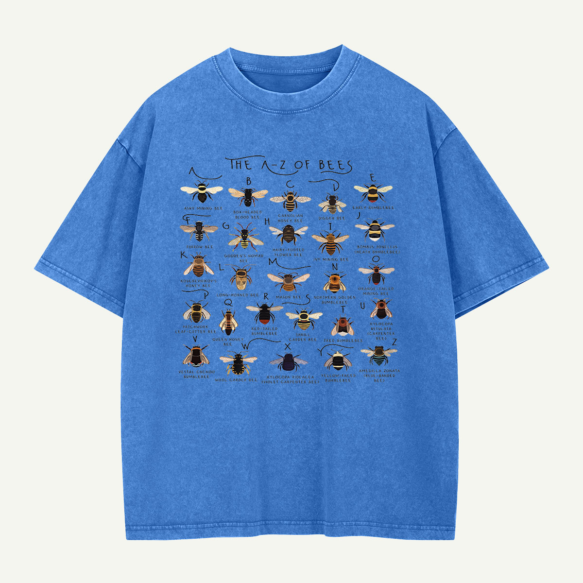 The Bee Alphabet Washed T-Shirt