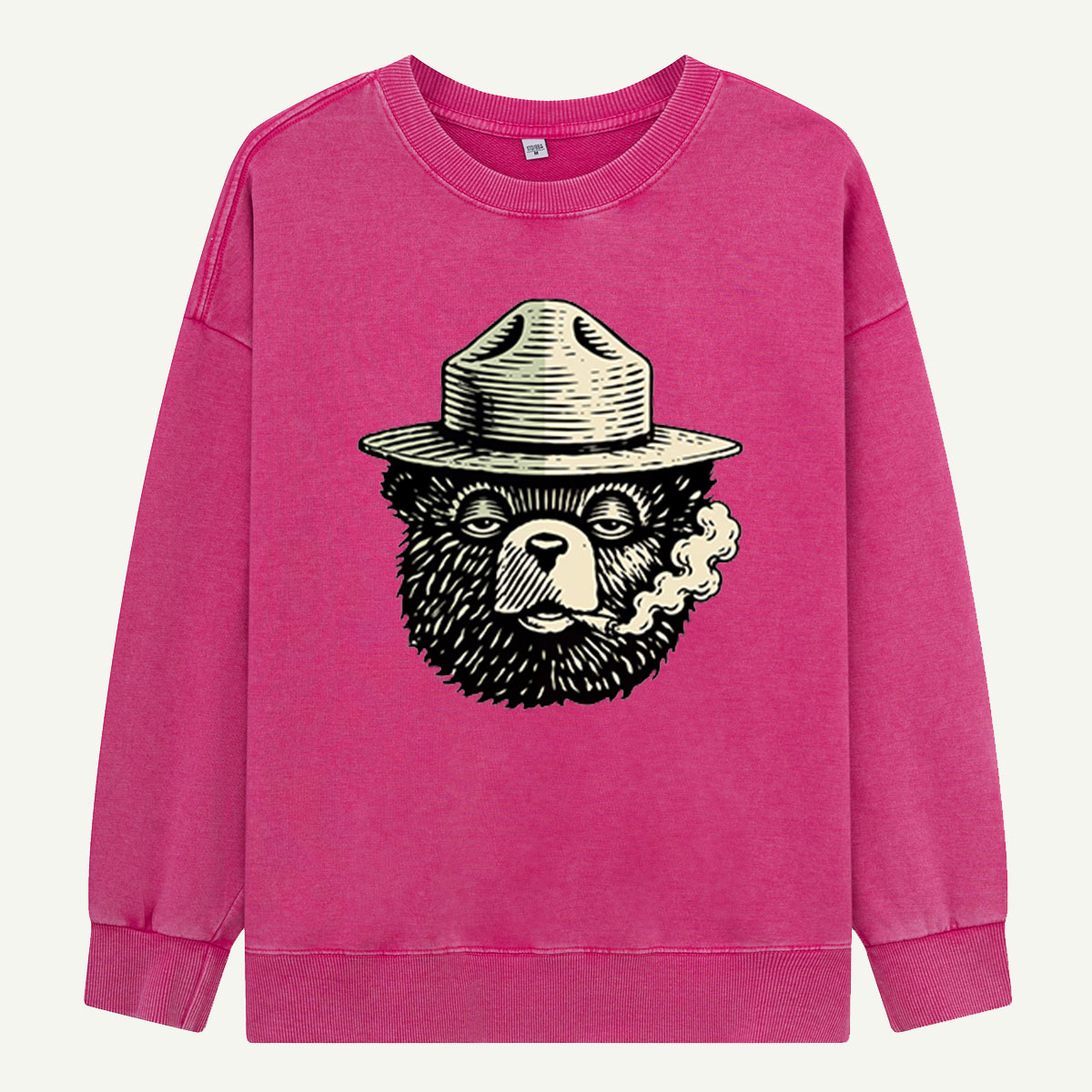 Keep It Green Ranger Bear Washed Sweatshirts