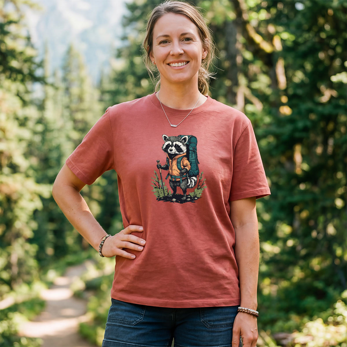 Raccoon Backpacker T-Shirt