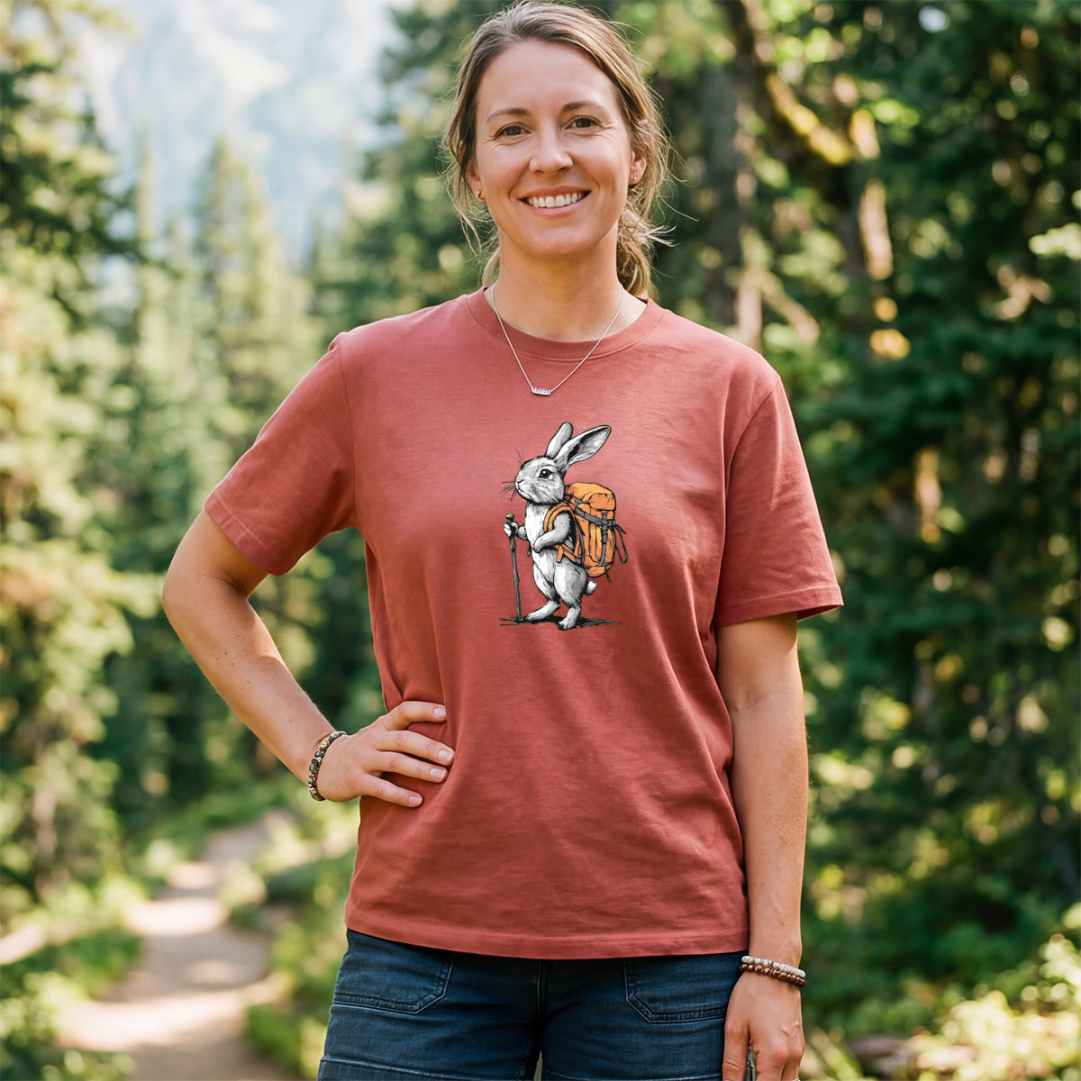 Rabbit Backpacker T-Shirt