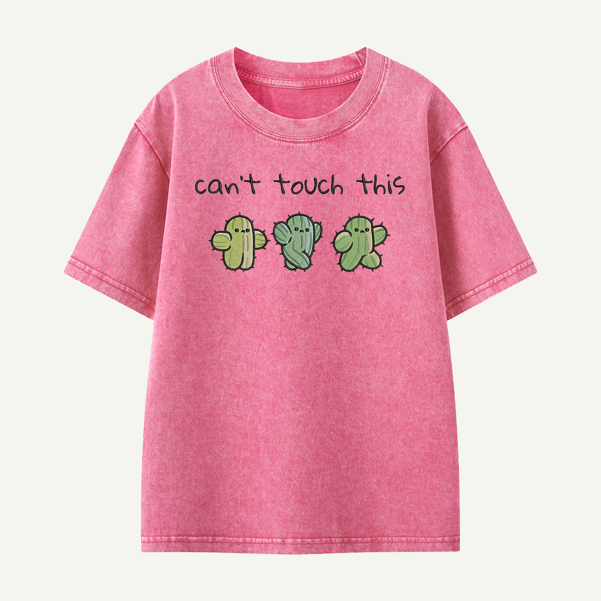 Cactus Trio Can’t Touch This Kids Washed T-Shirt