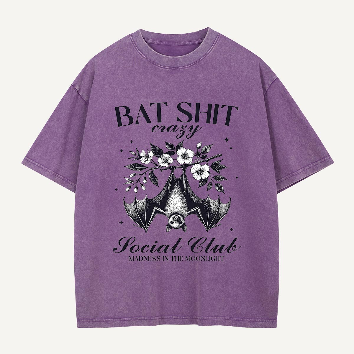 Bat Shit Crazy Social Club Washed T-Shirt