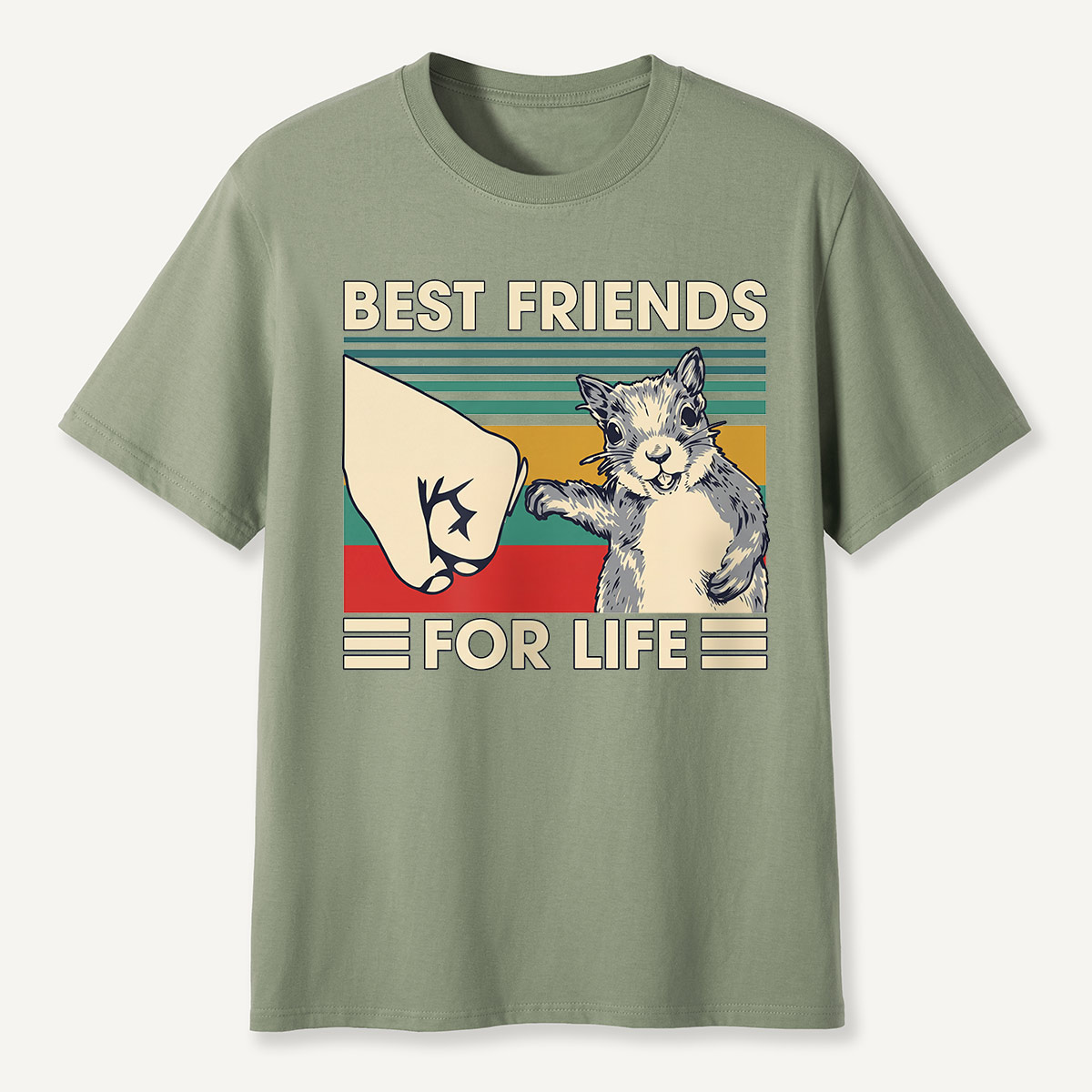Best Friends for Life Cat Fist Bump T-Shirt
