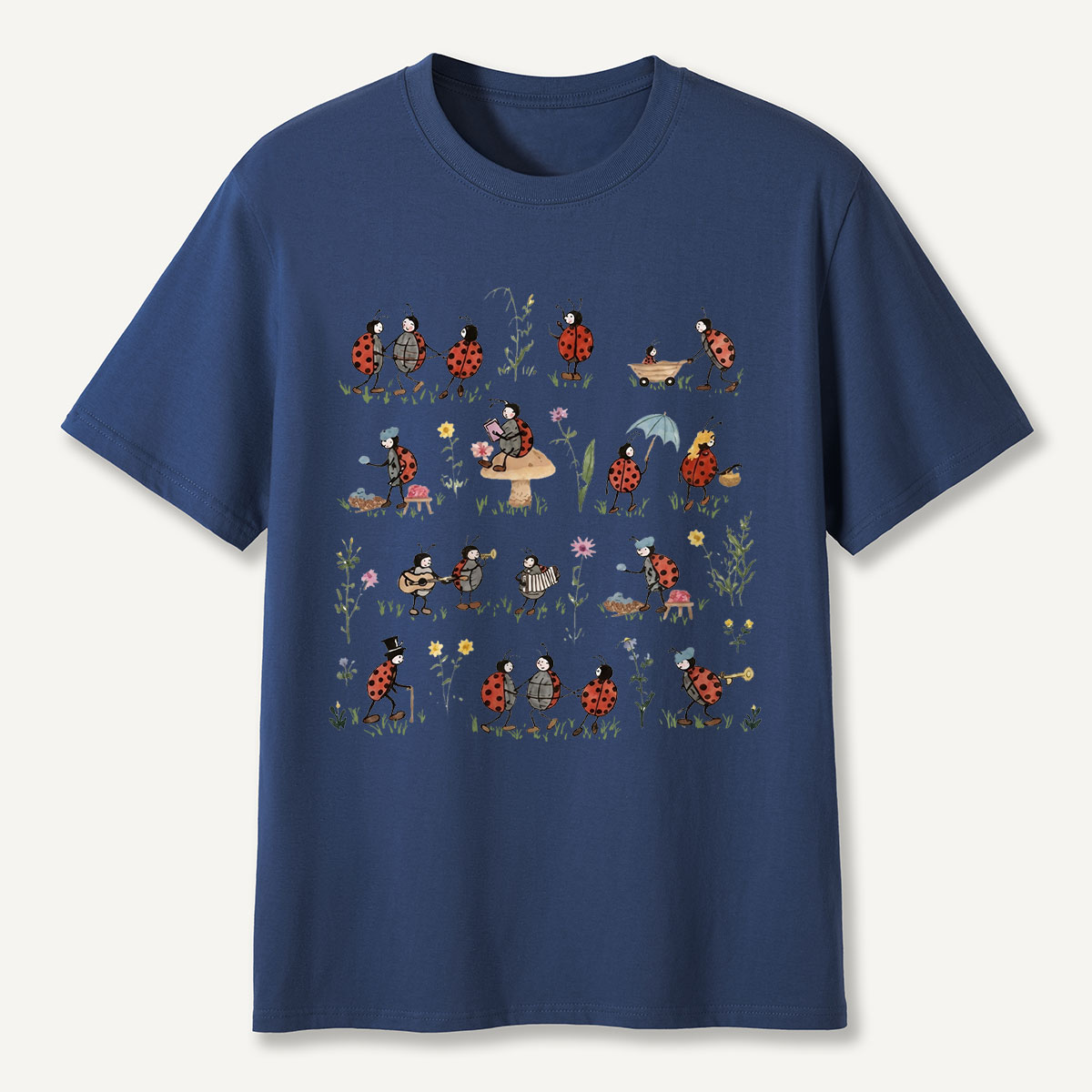 Ladybug and Flower Tee